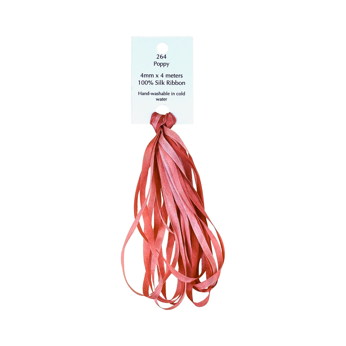 SR-4MM-264: Poppy Dinky Dyes Silk Ribbon 4mm