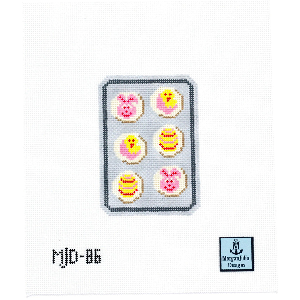 Easter Slice and Bake Cookies needlepoint canvas