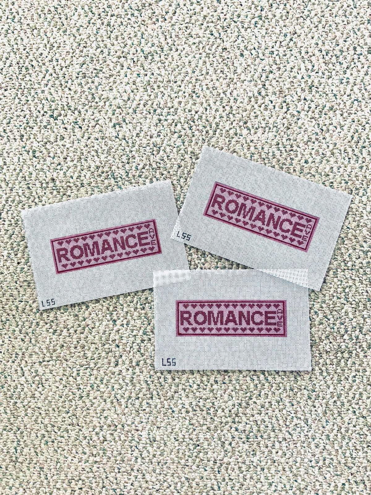 Romance Ave Needlepoint Bookmark 18 Mesh Canvas needlepoint canvas