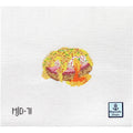 Eggs Benedict needlepoint canvas