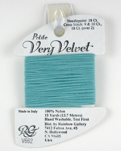 V662: Green Aqua Very Velvet Petite