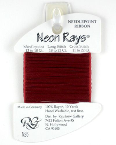 N25: Brick Red Neon Rays