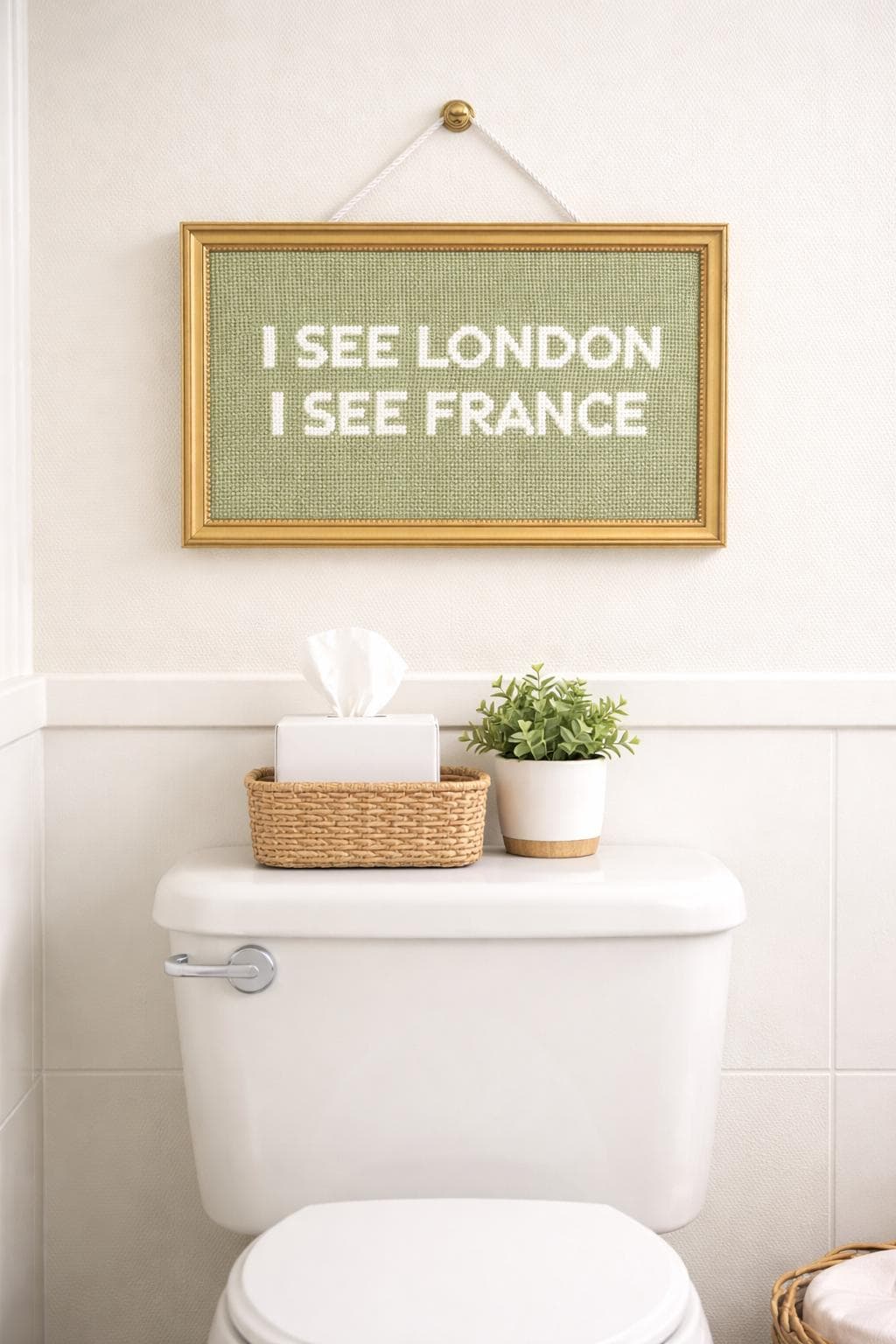 I See London I See France needlepoint canvas