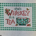 She's Whiskey in a Tea Cup needlepoint canvas