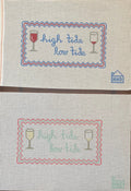 High Tide, Low Tide White wine-yellow, pink, light blue / Yellow, pink, light blue