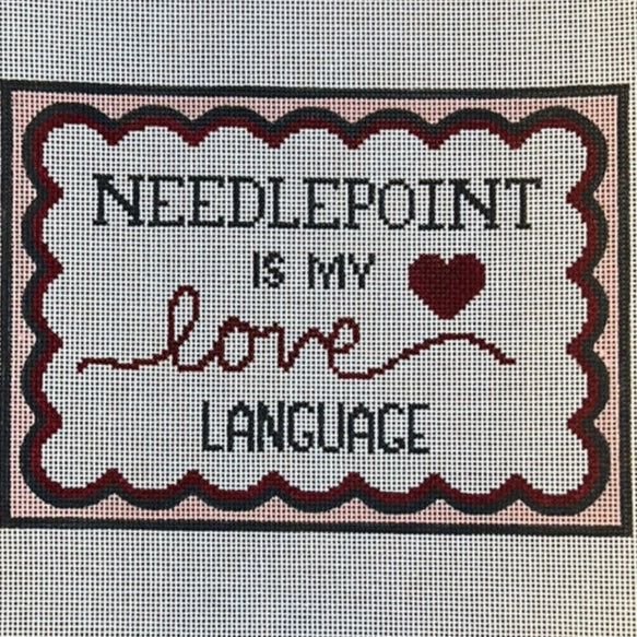 Needlepoint is My Love Language needlepoint canvas