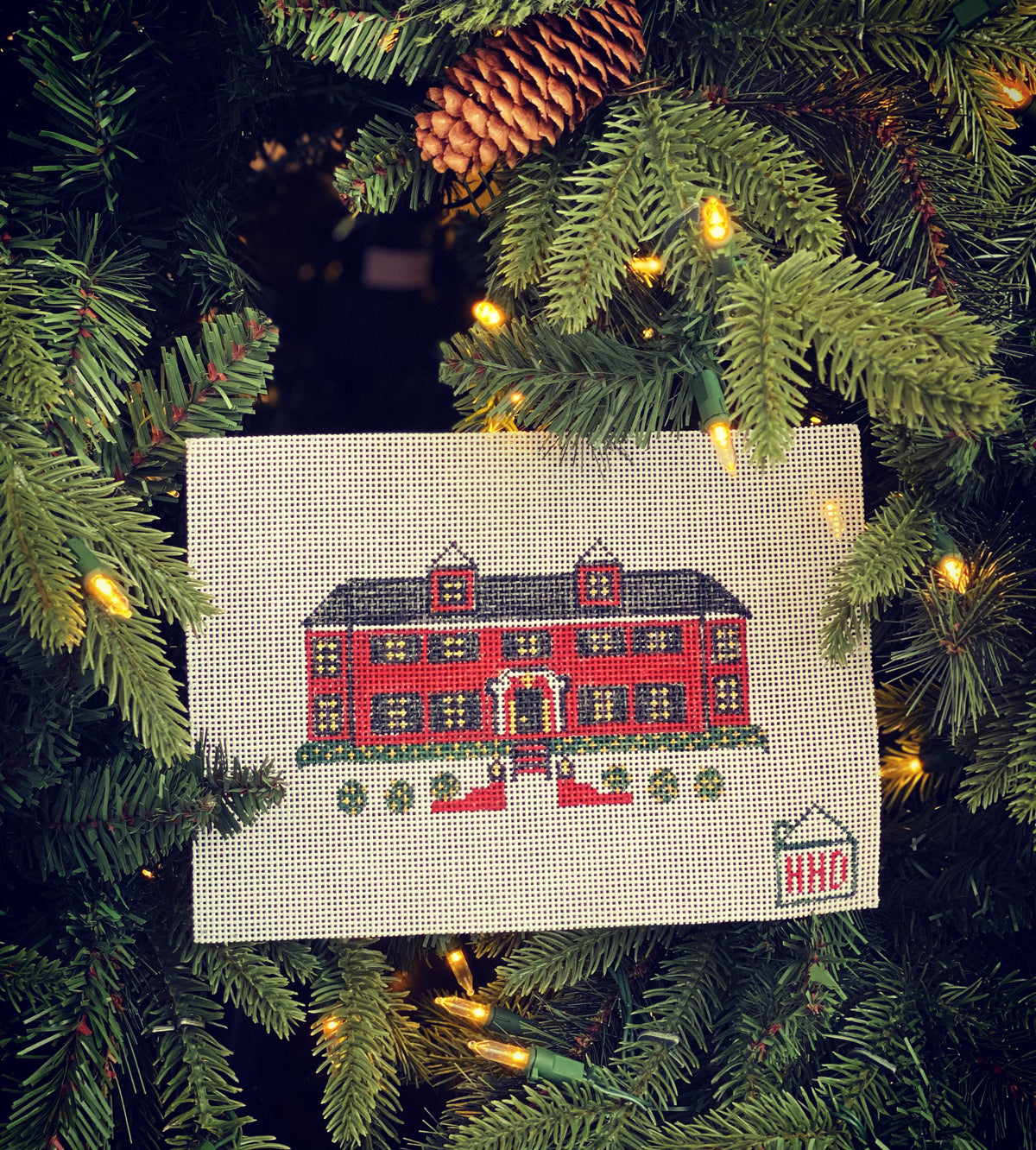 Home Alone House needlepoint canvas
