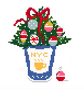 NYC Anthora Cup Winter Needlepoint Canvas
