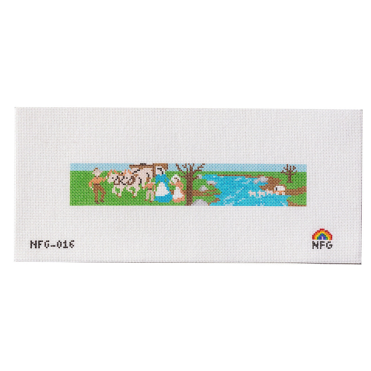 Oregon Trail Keyfob Needlepoint Canvas