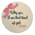 Why Yes, I Am That Kind of Girl needlepoint canvas - Rachel Donley Needlepoint Designs